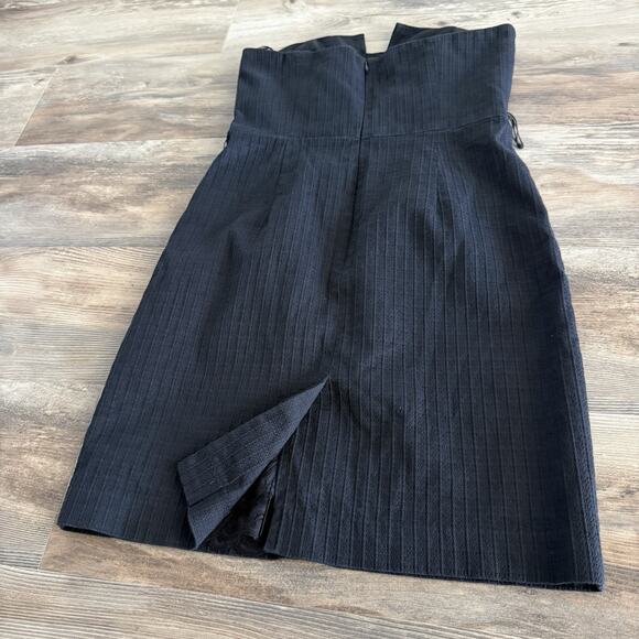 Trina Turk Strapless Black Textured Sheath Dress – Size 8 Made in USA - Picture 7 of 7